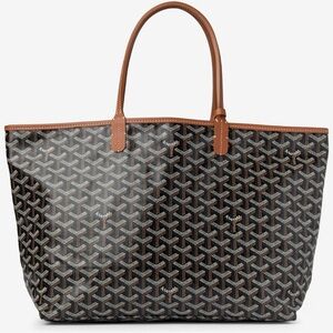 Goyard Black and Brown Tote Bag